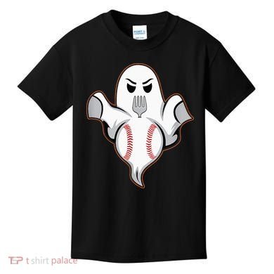Ghost Forkball Baseball Pitch Fork Ball Strikeout Pitcher Kids T-Shirt