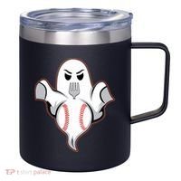 Ghost Forkball Baseball Pitch Fork Ball Strikeout Pitcher 12oz Stainless Steel Coffee Mug thumb 0