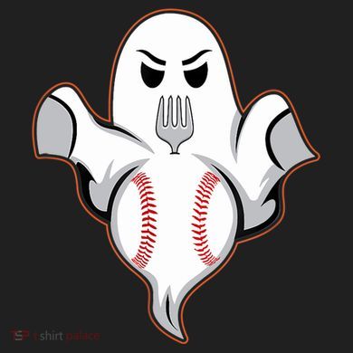 Ghost Forkball Baseball Pitch Fork Ball Strikeout Pitcher 12oz Stainless Steel Coffee Mug