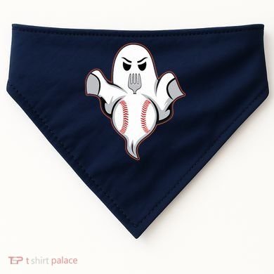 Ghost Forkball Baseball Pitch Fork Ball Strikeout Pitcher USA-Made Doggie Bandana