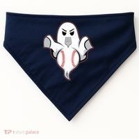 Ghost Forkball Baseball Pitch Fork Ball Strikeout Pitcher USA-Made Doggie Bandana thumb 0