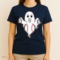 Ghost Forkball Baseball Pitch Fork Ball Strikeout Pitcher T-Shirt thumb 4