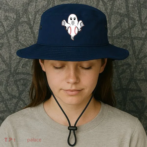 Ghost Forkball Baseball Pitch Fork Ball Strikeout Pitcher Bucket Hat