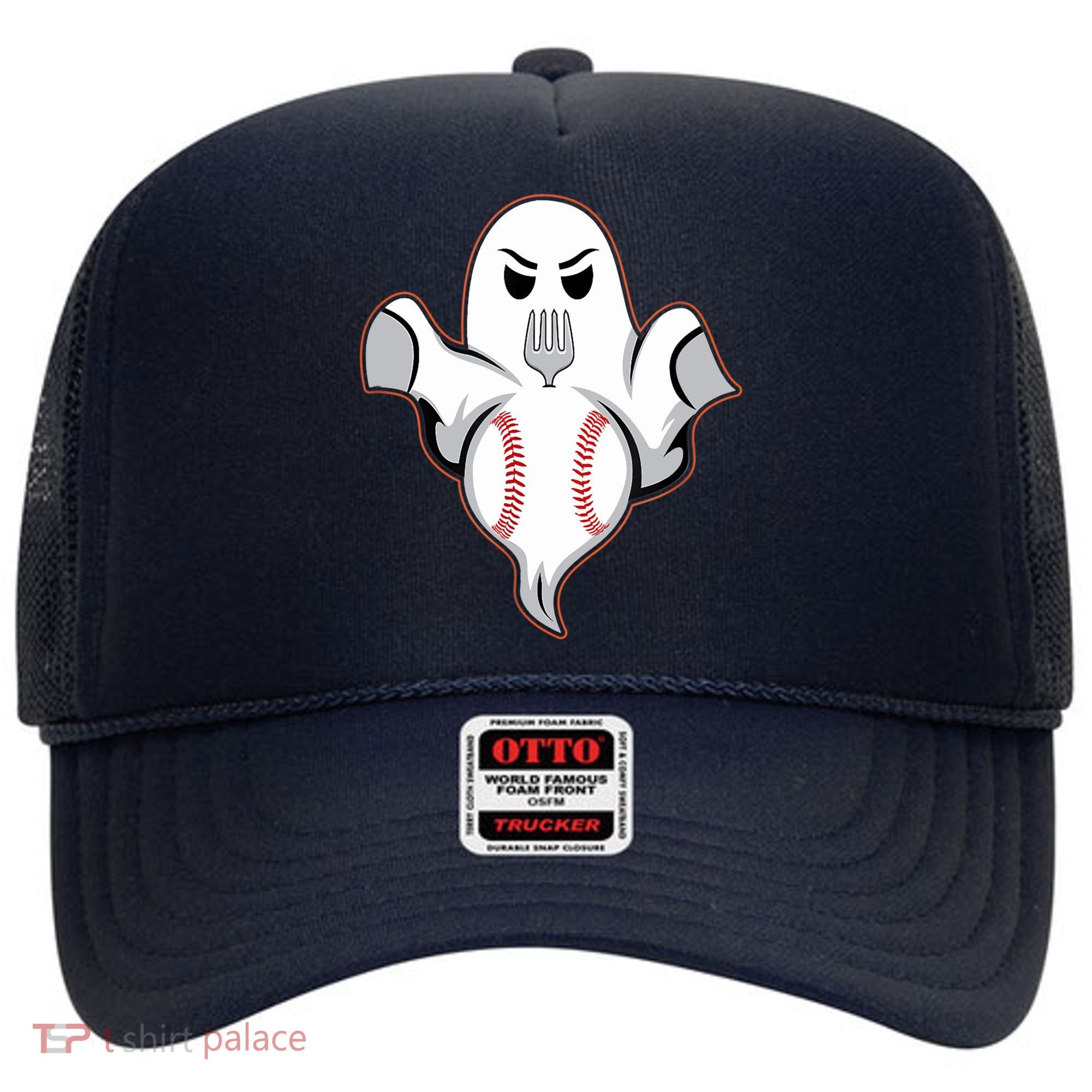 Ghost Forkball Baseball Pitch Fork Ball Strikeout Pitcher Hat