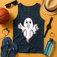 Ghost Forkball Baseball Pitch Fork Ball Strikeout Pitcher Tank Top thumb 4
