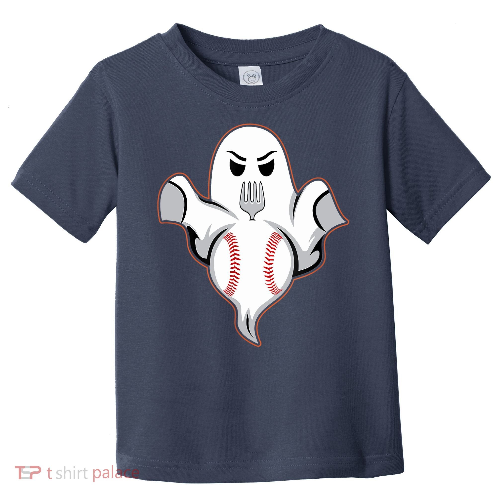 Ghost Forkball Baseball Pitch Fork Ball Strikeout Pitcher Toddler T-Shirt
