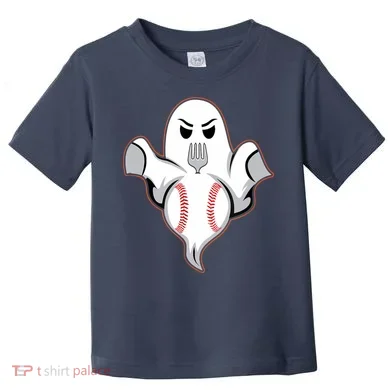 Ghost Forkball Baseball Pitch Fork Ball Strikeout Pitcher Toddler T-Shirt