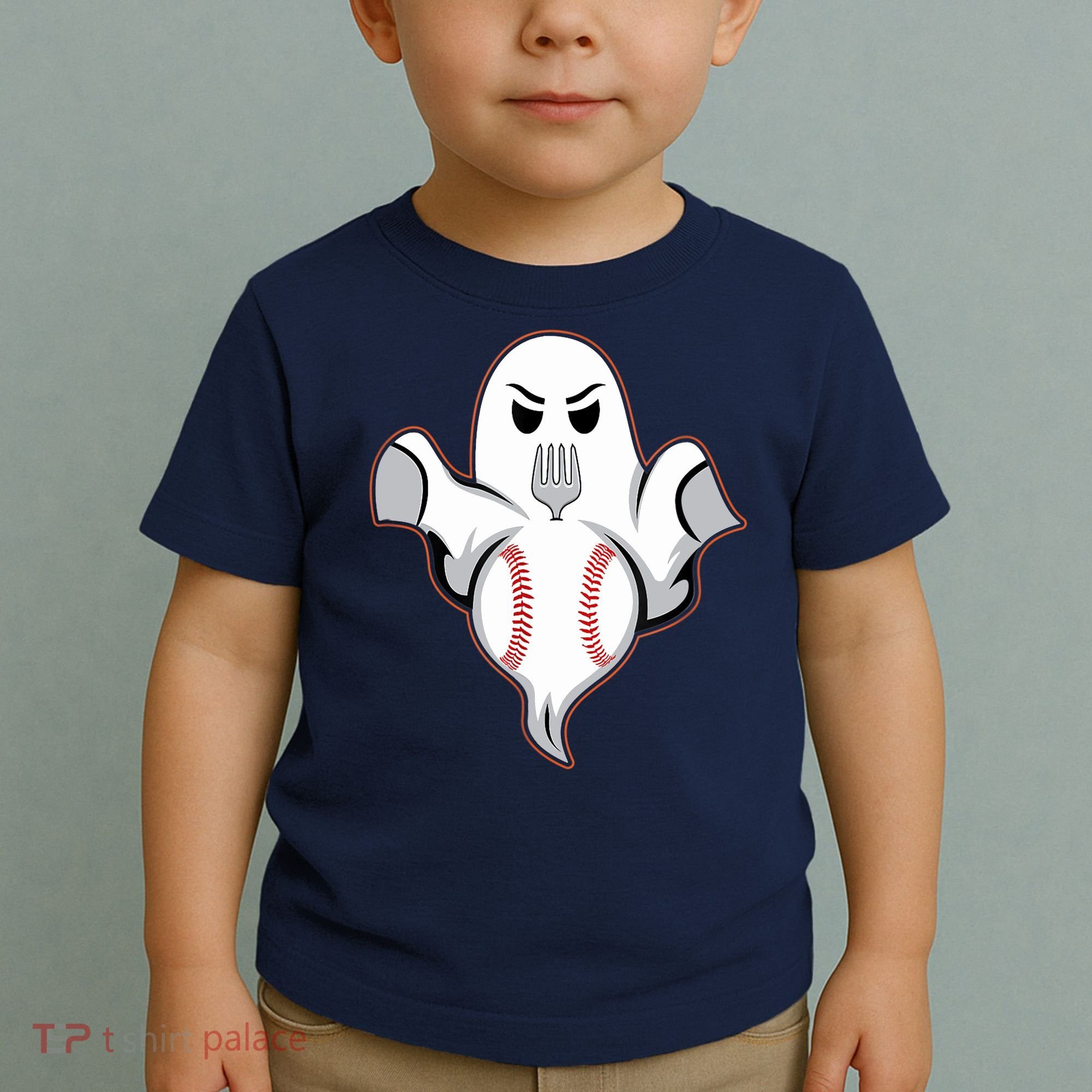 Ghost Forkball Baseball Pitch Fork Ball Strikeout Pitcher Toddler T-Shirt
