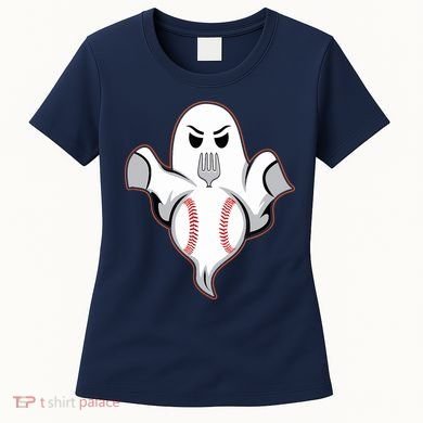 Ghost Forkball Baseball Pitch Fork Ball Strikeout Pitcher Women's T-Shirt