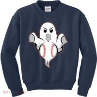 Ghost Forkball Baseball Pitch Fork Ball Strikeout Pitcher Kids Sweatshirt thumb 0