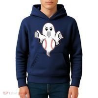 Ghost Forkball Baseball Pitch Fork Ball Strikeout Pitcher Kids Hoodie thumb 4