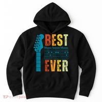Guitarist Father Best Dad Ever Retro Gift Hoodie thumb 0
