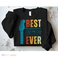 Guitarist Father Best Dad Ever Retro Gift Sweatshirt thumb 2