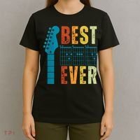 Guitarist Father Best Dad Ever Retro Gift T-Shirt thumb 4