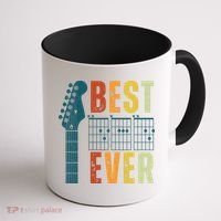 Guitarist Father Best Dad Ever Retro Gift Coffee Mug thumb 1