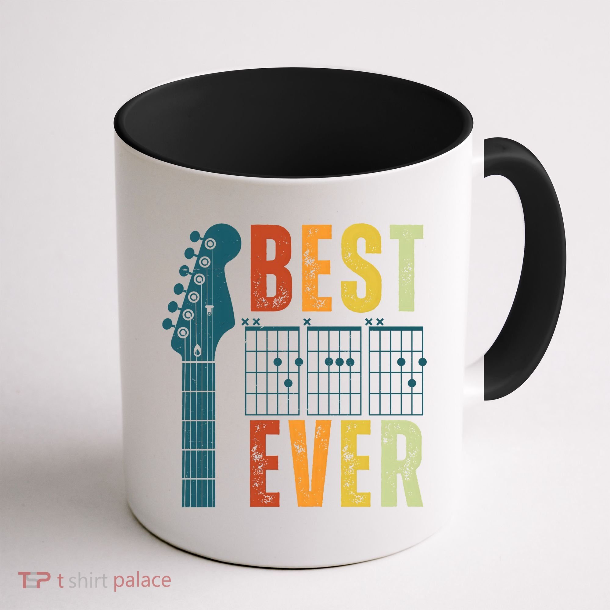 Guitarist Father Best Dad Ever Retro Gift Coffee Mug