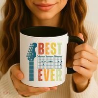 Guitarist Father Best Dad Ever Retro Gift Coffee Mug thumb 3