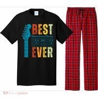 Guitarist Father Best Dad Ever Retro Gift Pajama Set thumb 0
