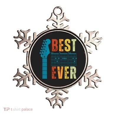 Guitarist Father Best Dad Ever Retro Gift Ornament