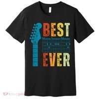 Guitarist Father Best Dad Ever Retro Gift Premium T-Shirt thumb 0
