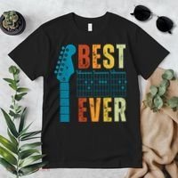 Guitarist Father Best Dad Ever Retro Gift Premium T-Shirt thumb 2