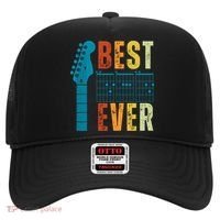 Guitarist Father Best Dad Ever Retro Gift Hat thumb 0