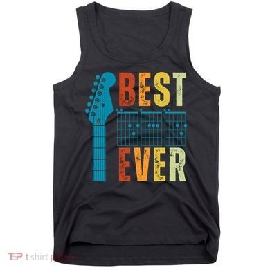 Guitarist Father Best Dad Ever Retro Gift Tank Top