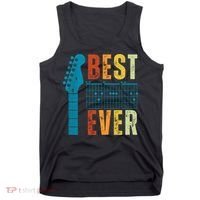 Guitarist Father Best Dad Ever Retro Gift Tank Top thumb 0