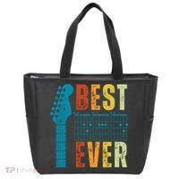 Guitarist Father Best Dad Ever Retro Gift Tote Bag thumb 0