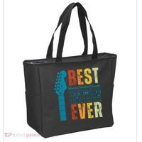 Guitarist Father Best Dad Ever Retro Gift Tote Bag thumb 2