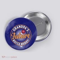 GrandpaS Future Bocce Buddy Boccia Bocce Ball Player Gift Button thumb 0