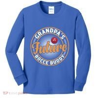 GrandpaS Future Bocce Buddy Boccia Bocce Ball Player Gift Kids Long Sleeve Shirt thumb 0