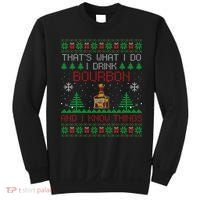 Gift For Bourbon Lover Funny Bourbon Ugly Christmas Sweatshirt thumb 0