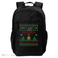 Gift For Bourbon Lover Funny Bourbon Ugly Christmas Backpack thumb 0