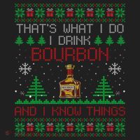 Gift For Bourbon Lover Funny Bourbon Ugly Christmas Beanie thumb 2