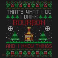 Gift For Bourbon Lover Funny Bourbon Ugly Christmas Polo thumb 3