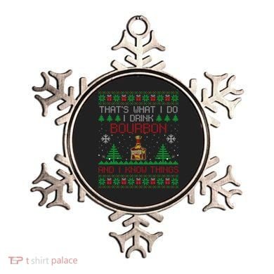 Gift For Bourbon Lover Funny Bourbon Ugly Christmas Ornament