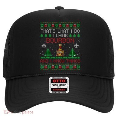 Gift For Bourbon Lover Funny Bourbon Ugly Christmas Hat
