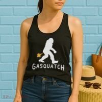 Gasquatch Funny Bigfoot Farting Gassy Sasquatch Fart Women's Tank Top thumb 2