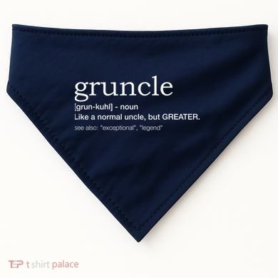  Gruncle for best uncle USA-Made Doggie Bandana
