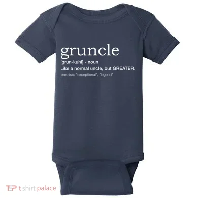  Gruncle for best uncle Baby Bodysuit