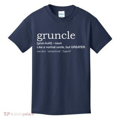 Gruncle for best uncle Kids T-Shirt