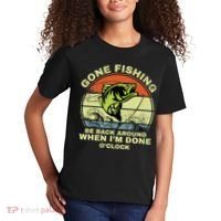 GONE FISHING, BE BACK AROUND WHEN I'M DONE O'CLOCK Kids T-Shirt thumb 2