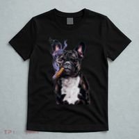 , Gangster French Bull Dog Smoking Cigar, Bad Dog T-Shirt thumb 5