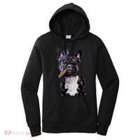 , Gangster French Bull Dog Smoking Cigar, Bad Dog Women's Hoodie thumb 0