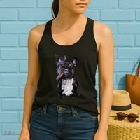 , Gangster French Bull Dog Smoking Cigar, Bad Dog Women's Tank Top thumb 2