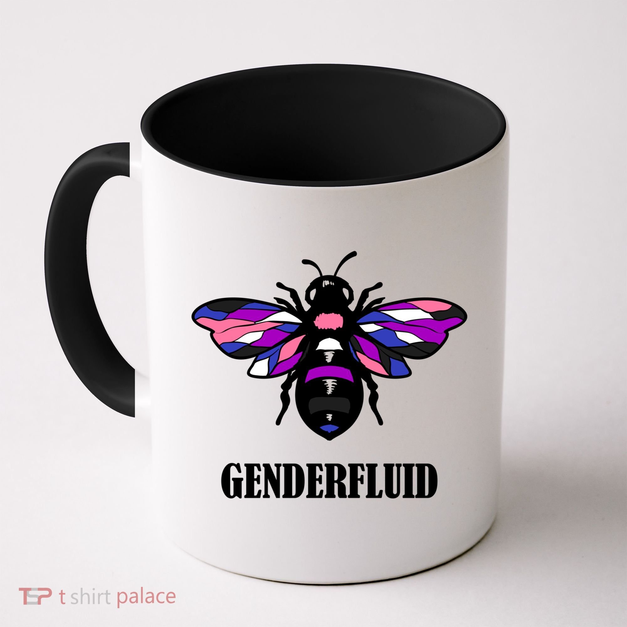 Genderfluid Flag Bee Funny Proud Lgbtq Gender Fluid Pride Gift Coffee Mug