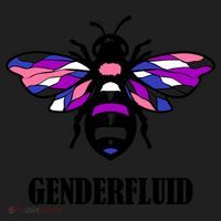 Genderfluid Flag Bee Funny Proud Lgbtq Gender Fluid Pride Gift Beanie thumb 2