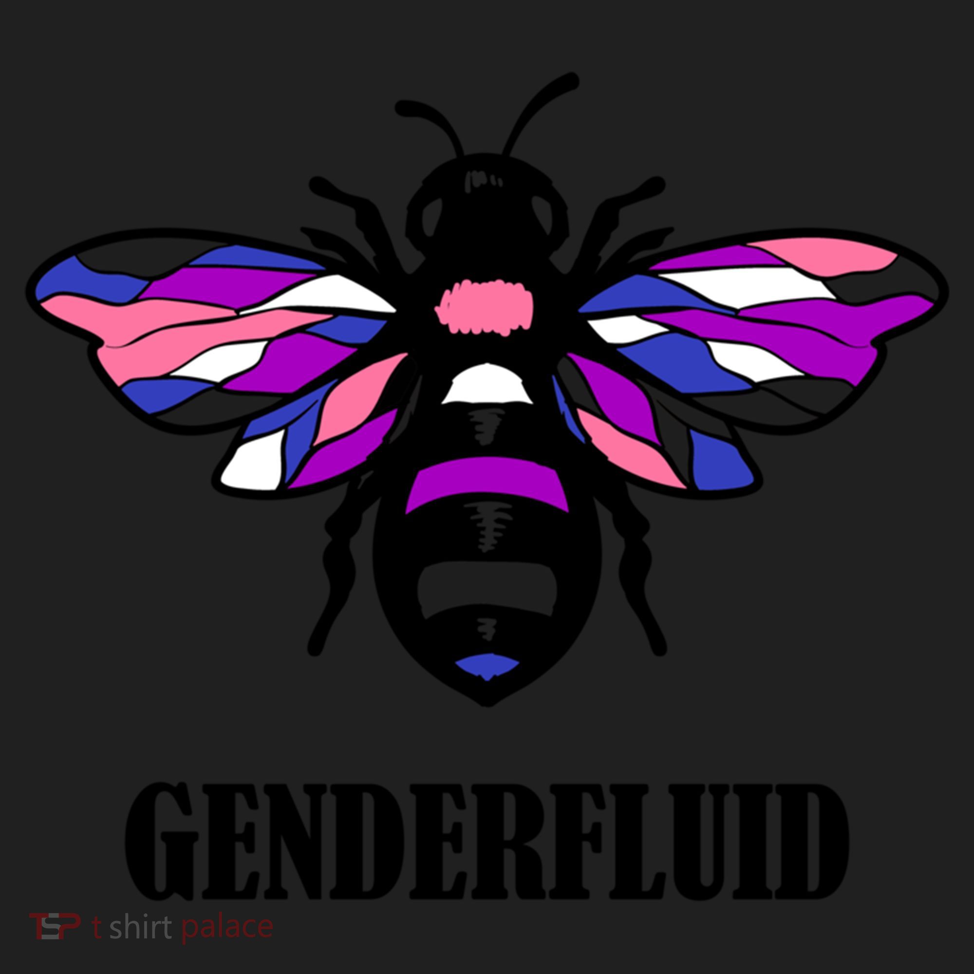 Genderfluid Flag Bee Funny Proud Lgbtq Gender Fluid Pride Gift Beanie