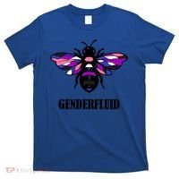 Genderfluid Flag Bee Funny Proud Lgbtq Gender Fluid Pride Gift T-Shirt thumb 0